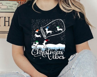Christmas Vibes Tshirt, Christmas Tshirt, Family Christmas Tshirt, Fun Tshirt for Winter Holidays, Christmas and New Year Tees, Xmas Gift