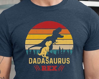 Dadasaurus Rex Vintage Tshirt, Father&#39;s Day Tshirt, Daddy Tshirt, Dad Shirt, Dad Lovers Tshirt, Dinosaur Tshirt, Men Tee, Vintage Tee