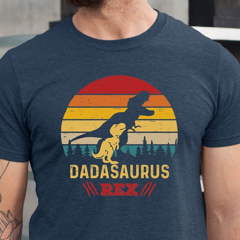 Dadosaurus Rex Dinosaur T-Shirt for Fathers
