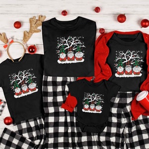 Gnomes Family  Shirt, Merry Christmas Shirt, Family Christmas Shirts , Family Matching Tee, Gnomes Under The Tree Shirts, Xmas  Thirts