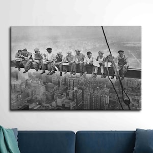 Lunch Atop a Skyscraper Canvas Art: Modern Wall Decor