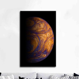 Leinwanddruck, 3D Leinwand, Wanddekor, Erde Landschaft Leinwand Poster, Abstrakte Landschaft Wanddekor, Abstrakte Erde Wanddekor,