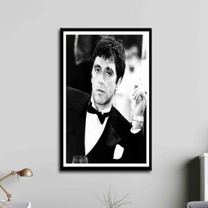 Wall Art Canvas, Large Canvas, Canvas Art, Tony Montana, Tony Montana Canvas Poster, Famous Quote Art, Portre Canvas Art,