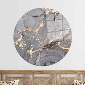 Glass Wall Art, Glass Art, Wall Art, Gray And Gold Marble, Abstract Glass Wall Art, Gold Glass Wall Art, Modern Marble Wall Art,