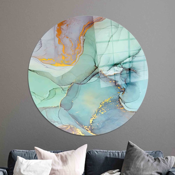 Glass Art, Glass Printing, Glass Wall Art, Modern Glass Printing, Colorful Marble Glass, Alcohol Ink Glass Printing,