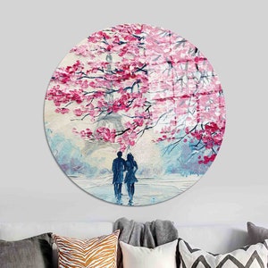 Tempered Glass, Glass Wall Art, Mural Art, Landscape Glass, Lover Wall Art, Romantic Couple Glass, Valentine Glass,