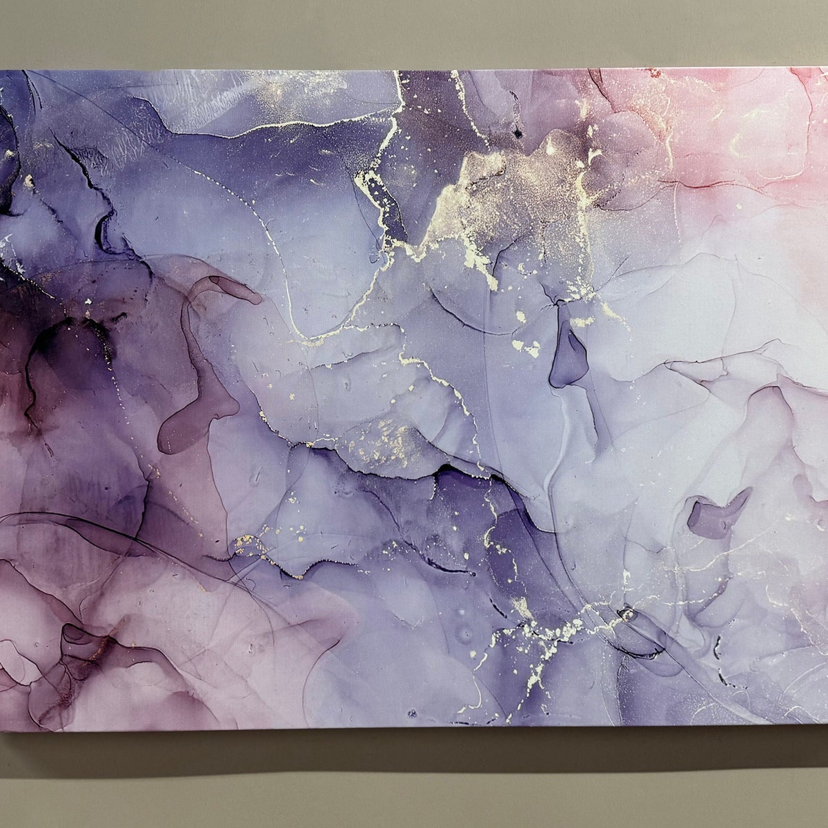 3D Wall Art, Canvas Print, Canvas Decor, Purple and Pink Marble, Luxury Marble Wall Art, Alcohol Ink Canvas, Purple Marble Wall Art, - Etsy