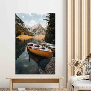 Gift for Him, Canvas Wall Art, Custom Canvas, Nature Photography, Nature Photography Wall Art, Boat Artwork, View Canvas Print,