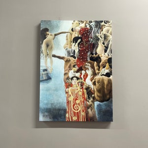 Medicine Gustav Klimt, Medicine Klimt Canvas Art, Canvas, Wall Decor, Klimt Wall Decor, Canvas Gift, Medicine Canvas Gift,