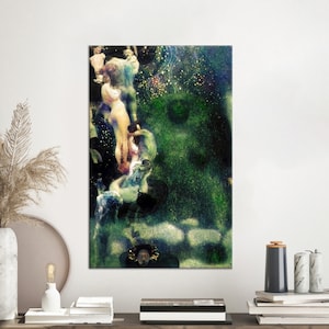 Large Wall Art, Canvas Wall Art, 3D Wall Art, Gustav Klimt Philosophy, Gustav Klimt Art Canvas, Klimt Philosophy Wall Decor,