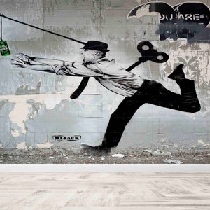 Entführung Malerei,Entführung Tapete,Wand-Papier Schälen und Aufkleben,Benutzerdefinierte Tapete,Geld-Wand-Dekor,Moderne Tapete,Geld-Wand-Kunst,