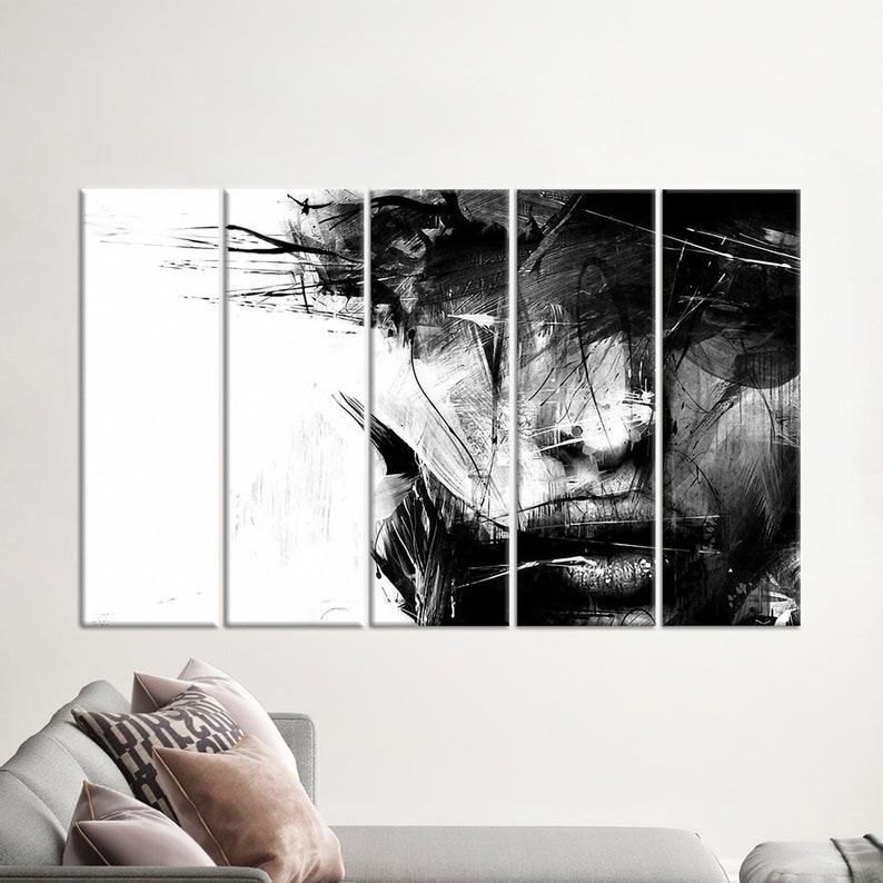 Living Room Wall Art Canvas Gift Wall Art Canvas Woman Etsy