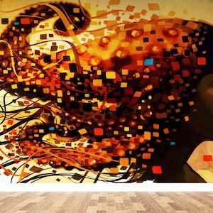 3d Wall Paper,Paper Wall ArtModern Woman Wall Art,Modern Wall Mural,Modern Wall Paper,Colorful Woman Wall Mural,