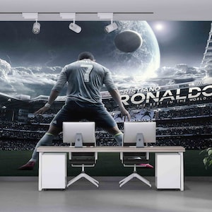 Cristiano Ronaldo Wallpaper: Peel and Stick Wall Art image 3