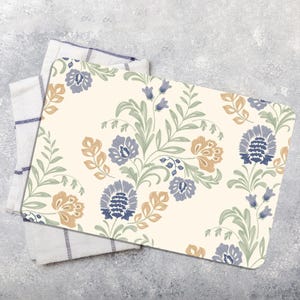 Colorful Flowers Chopping Board, Floral Pattern Chopping Board, Botanical Serving Board, Flower Cutting Board, Mother&#39;s Day Gift,