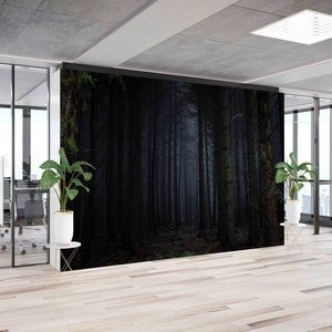 Forest Landscape,Custom Wall Paper,Paper Wall ArtNature Landscape Wall Poster,3d Wall Paper,Night Landscape Wall Poster,