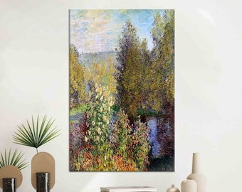 Stampa su tela di Claude Monet: Paesaggio astratto da parete