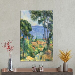 ポール・セザンヌアート、 キャンバスプリント、 キャンバス、 キャンバスギフト、 ポール・セザンヌアート、 都市景観ウォールアート、 キャンバスギフト、