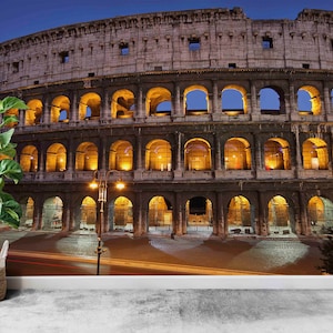 Custom Wall Paper,Italy Wall Poster,Rome Colosseum Wall Paper,3d Wall Paper,Bright Wall Paper,Landmark Wall Paper,Travel Wall Mural,