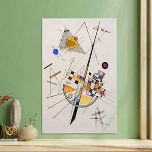 Canvas, Wassily Kandinsky Wall Decor, Wassily Kandinsky Delicate Tension, Canvas Art, Gift for Her, Delicate Tension Artwork,