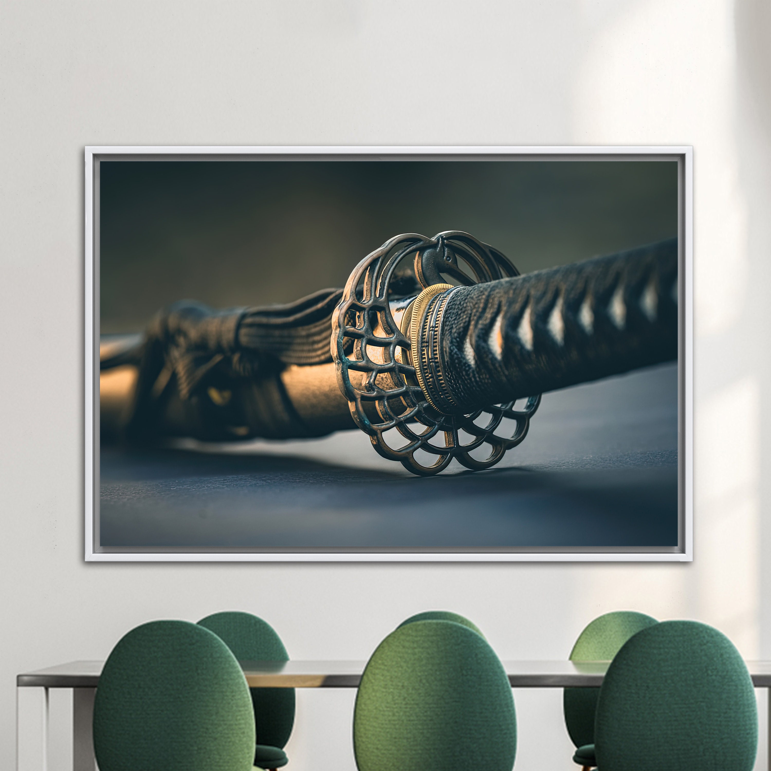 刀の写真キャンバスアート：日本のサムライ刀の装飾 - Etsy 日本