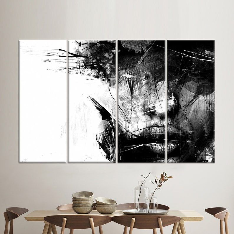 Living Room Wall Art Canvas Gift Wall Art Canvas Woman Etsy