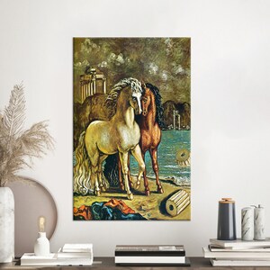 Apollo&#39;s Horses Canvas Print: Giorgio de Chirico Wall Art