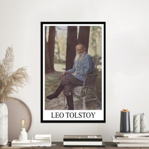 3D Wall Art, Large Canvas, Canvas Gift, Leo Tolstoy, Leo Tolstoy Canvas, Portre Canvas Art, Famous Canvas Gift, Celebrity Wall Decor,