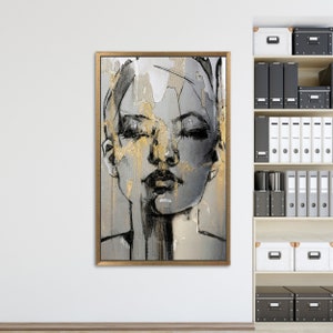 Wall Decor Canvas Print 3D Wall Art Abstract Woman Face - Etsy