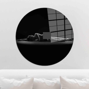 Bedroom Glass Wall,Personalized Glass Art,Glass Wall Art,Wall Decoration,Sexy Woman Glass Printing,Nude Tempered Glass,Mature