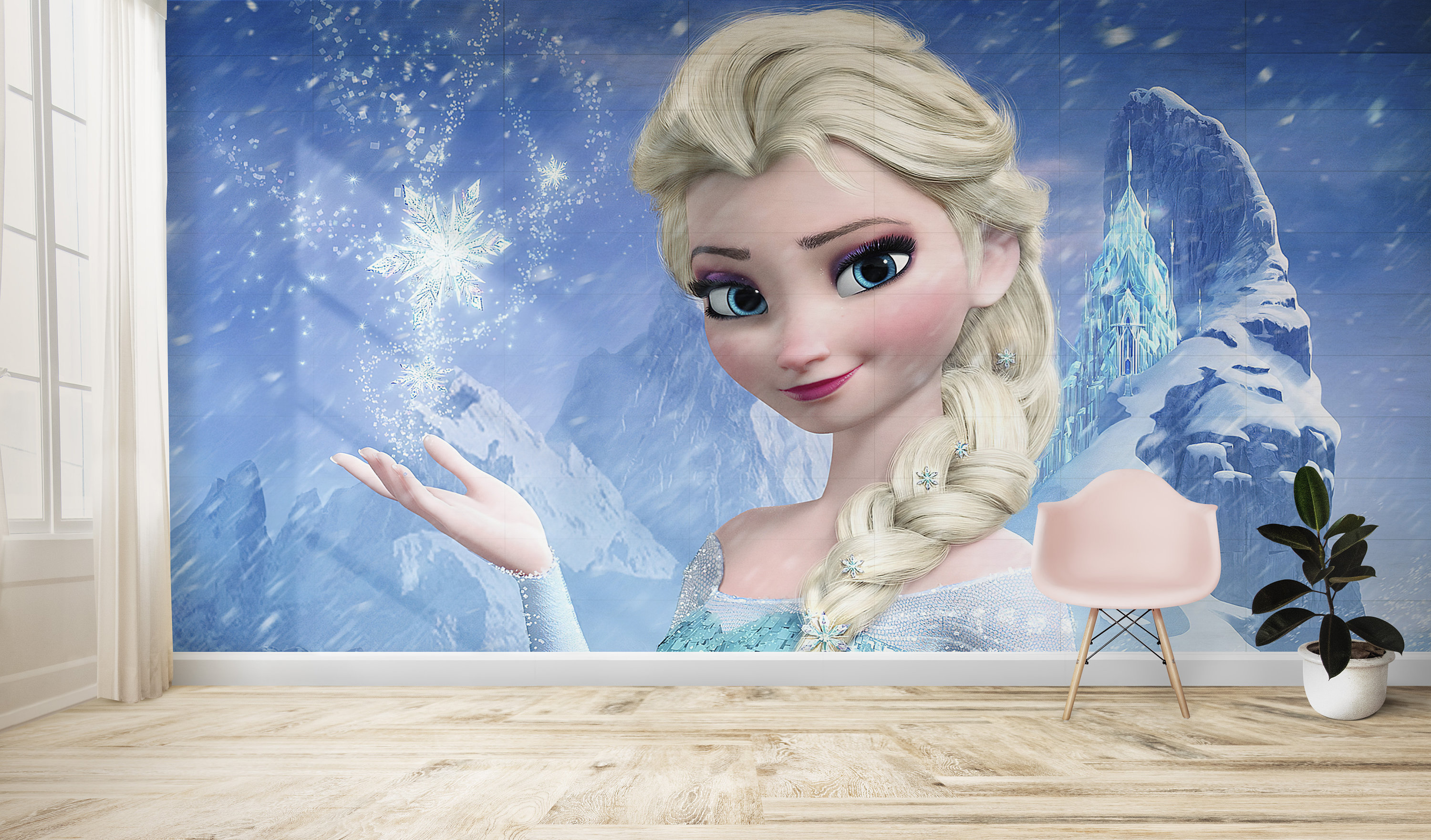 Frozen Snow Queen Wallpaper – Kids Room Wall Mural, Peel & Stick or Fabric Options