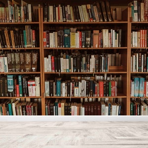 Modern Wall Paper,Abstract Wall Mural,Paper Wall ArtModern Wall Art,Custom Wall Paper,Library Photo Wall Decor,