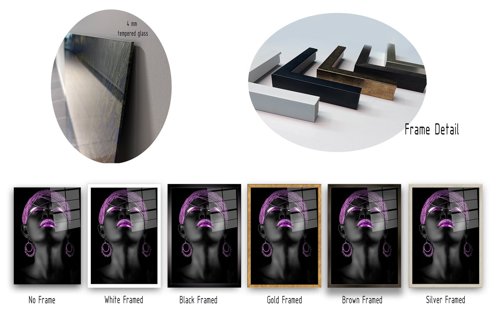 Tempered Glass Wall Decoration Glass Printing Woman Wall - Etsy