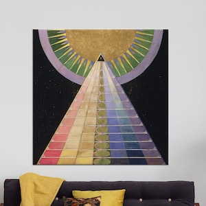 Altarpiece Art, Famous Art, Canvas Print, Gift for Her, Group X Art Canvas, Canvas Art, Hilma af Klint Altarpiece, Hilma af Klint Wall Decor