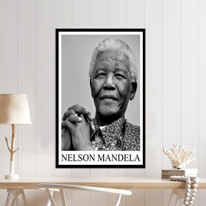 Wall Art, Wall Decor, Canvas Home Decor, Nelson Mandela, Famous Quote 3D Canvas, Celebrity Canvas Decor, Portrait Canvas Print,