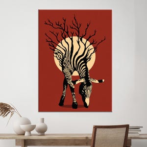 Zebra,Zebra Design, Africa, Abstract Drawing, African Design,Zebra Art Print, Animal Wall Art, Wildlife Decor, Sun Art, Savannah Art,