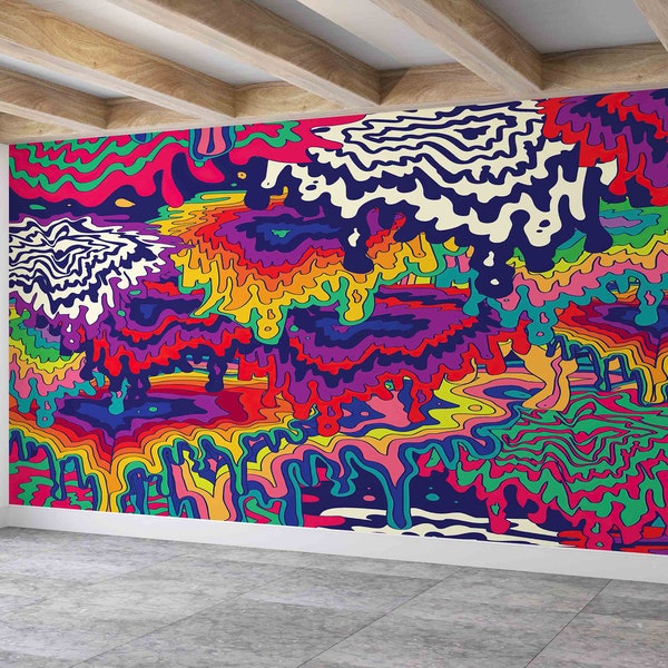 Trippy Wall Decor Etsy