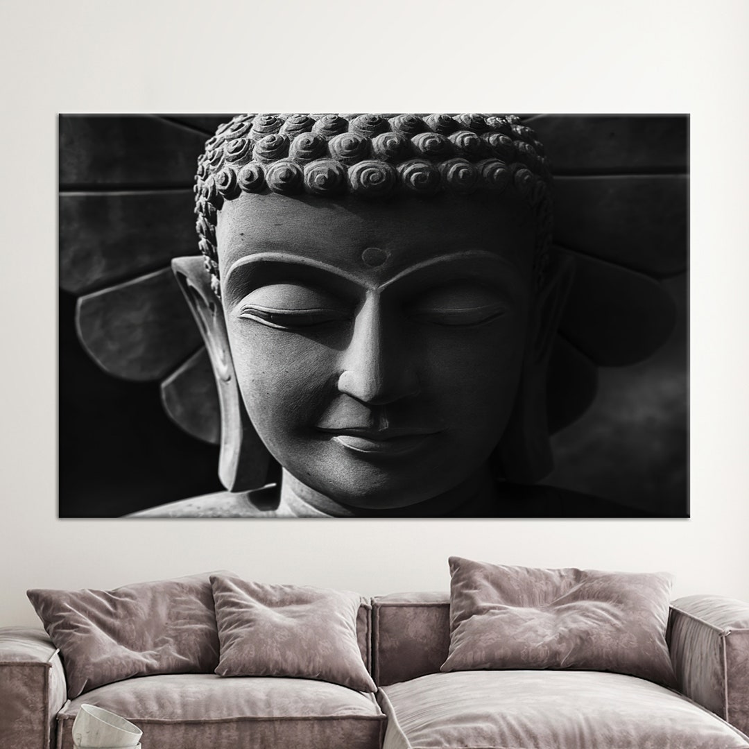 Canvas, Large Wall Art, Wall Decor, Buddha Wall Decor, Buddhism Canvas ...
