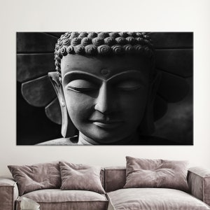 Canvas, Large Wall Art, Wall Decor, Buddha Wall Decor, Buddhism Canvas Print, Abstract Printed, Buddha Canvas, Zen Poster,