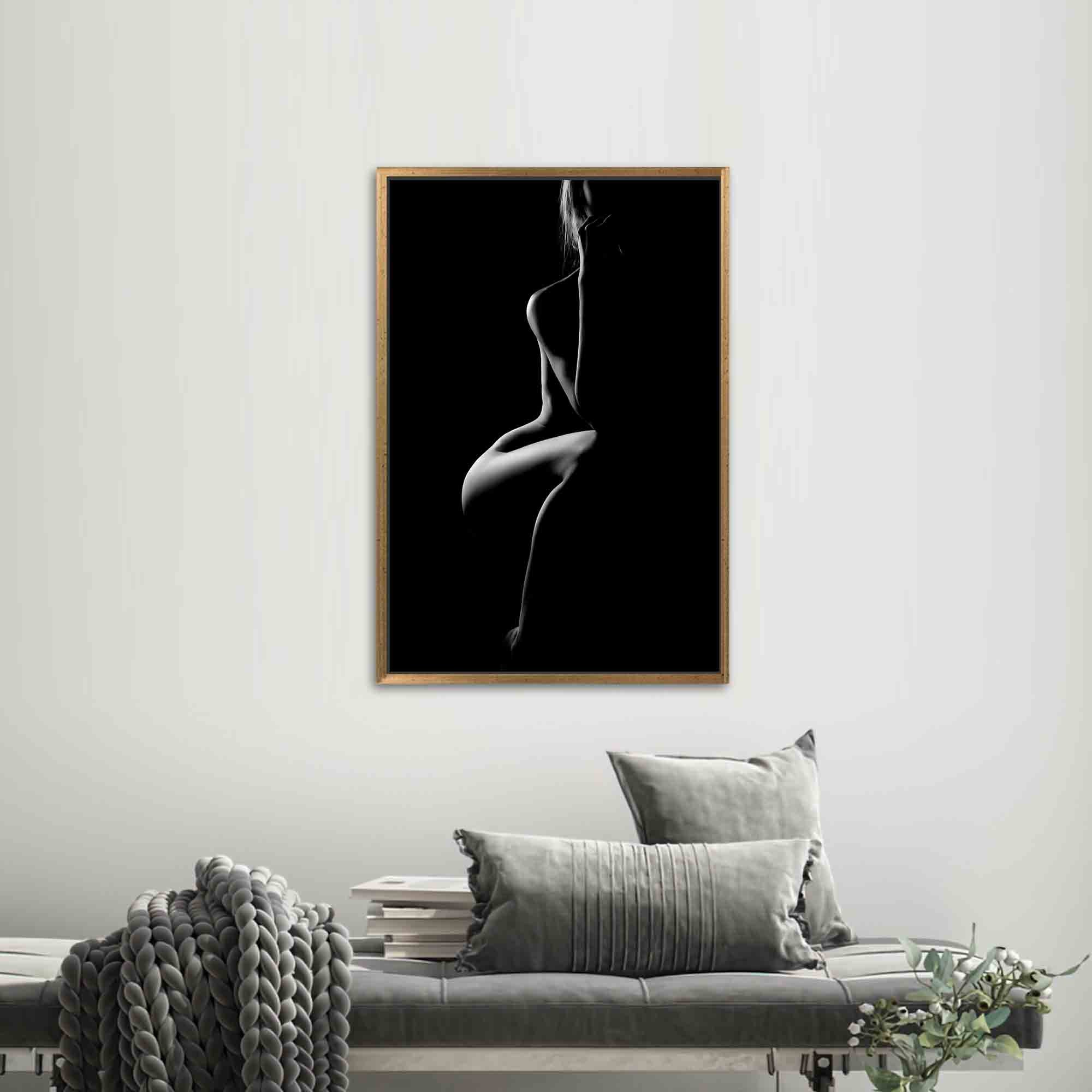 3D Canvas, Wall Art Canvas, Wall Art, Sexy Naked Woman, Sexy Canvas Decor, Sensual Photo Printed, Bedroom Canvas Art,Mature