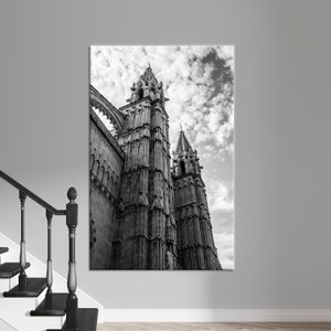 Leinwand, Wand-Dekor, Große Leinwand, La Seu Kathedrale Leinwand Poster, Kathedrale Leinwand, Spanien Wand-Dekor, Mallorca Leinwand,