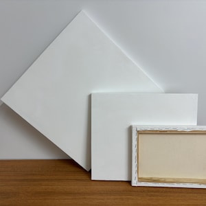 Toile vierge à peindre – Toile en coton enveloppée pour travaux d'art mural et activités pour enfants