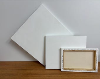 Blank Cotton Canvas: Wrapped for DIY Painting & Art