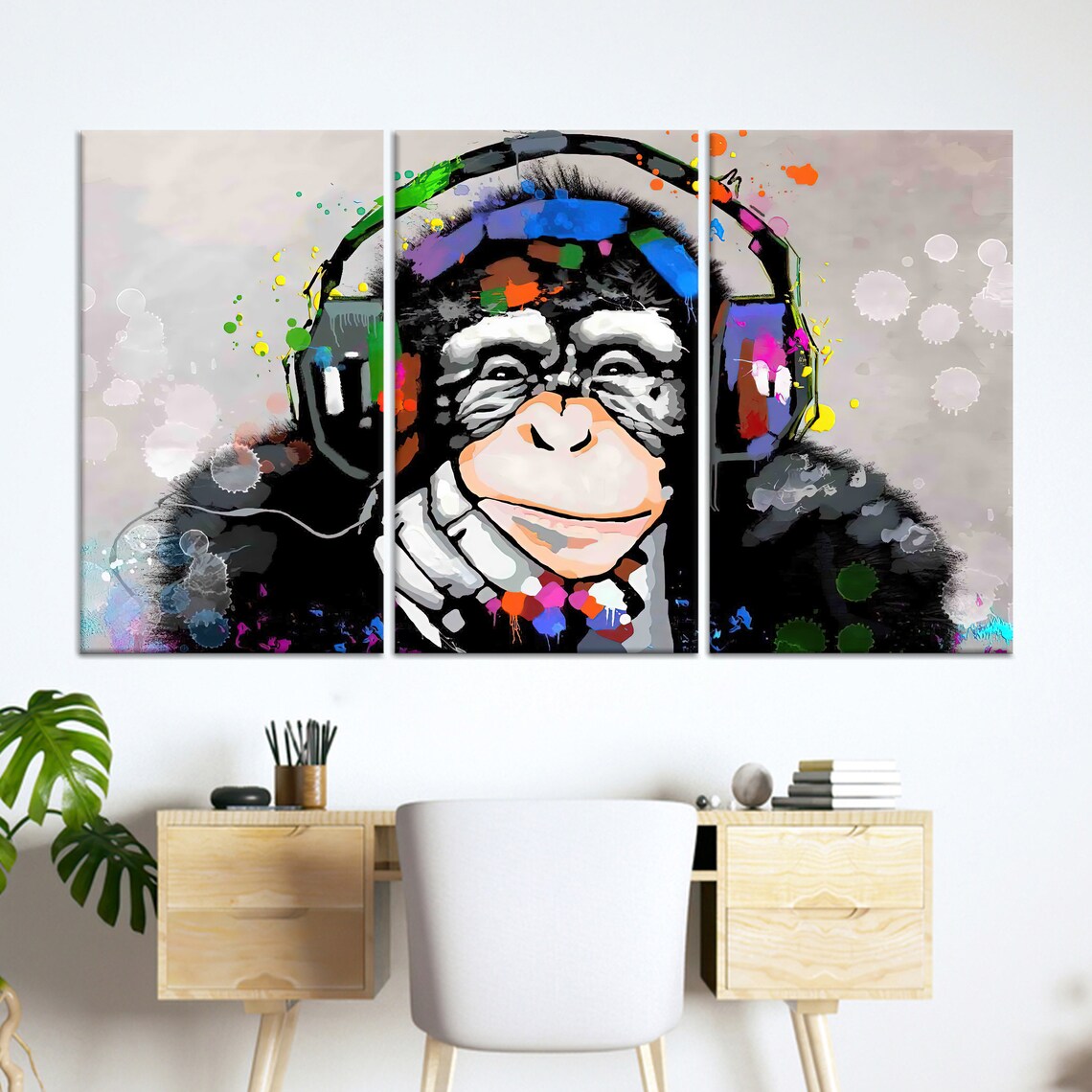 Living Room Wall Art Large Canvas Canvas Print Thinking - Etsy