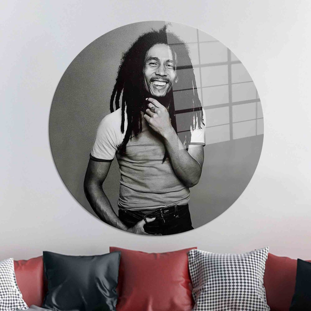 Reggae Glass Art,wall Decor,bob Marley,tempered Glass,famous Glass ...