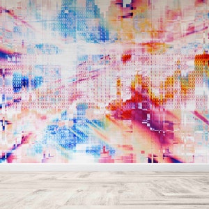 Wall Paper Peel and Stick,Modern Wall Print,Office Wall Poster,Paper Wall ArtModern Wall Paper,Colorful Wall Decor,