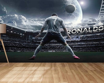 Cristiano Ronaldo Wallpaper: Peel and Stick Wall Art