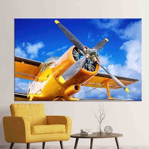 Large Canvas, Oversized Wall Art, Wall Art, Propeller of an Historical Aircraft, Propeller of an Historical Aircraft Artwork,