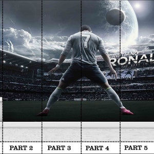 Cristiano Ronaldo Wallpaper: Peel and Stick Wall Art image 7