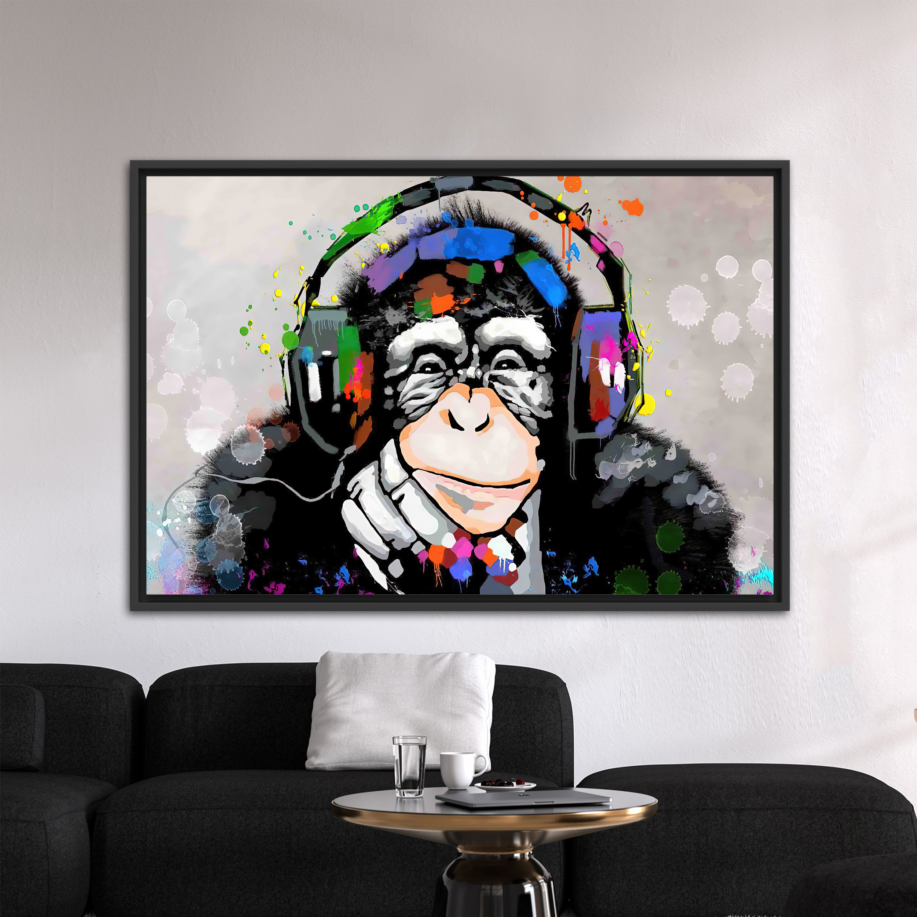 Living Room Wall Art Large Canvas Canvas Print Thinking - Etsy